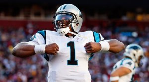 Backed by a superhuman defense, it's Supe... I mean, Cam Newton.